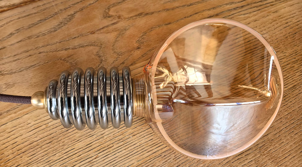 Lampe décorative LED G130 « Sanah » – E27, couleur d'éclairage chaude à 1800 Kelvin